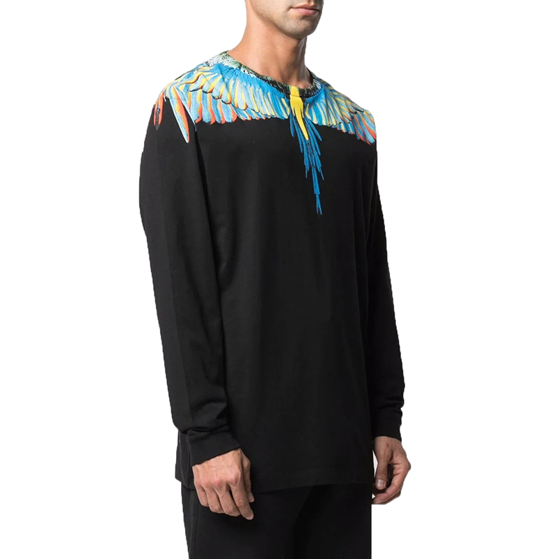 马塞洛布隆男士印花长袖圆领卫衣