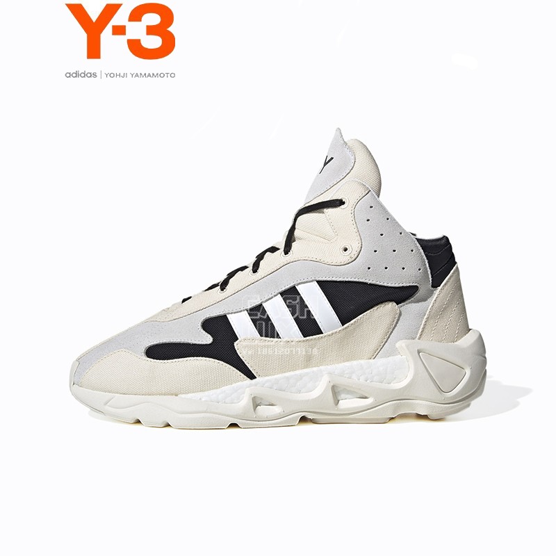Y-3运动鞋厚底系带圆头系带春秋