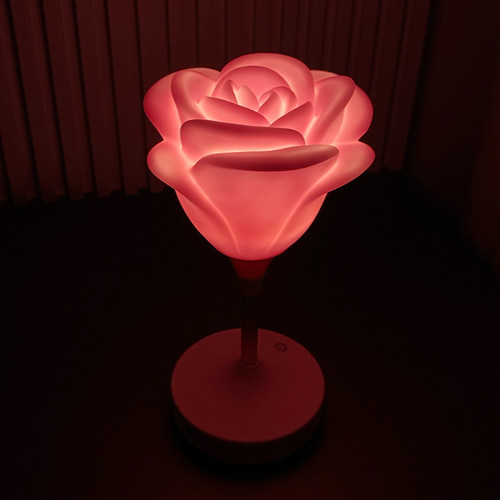 玫瑰花灯USB充电玫瑰花小夜灯