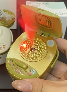迷你电饭煲会喷雾加湿器带有趣的音效仿真烟雾趣味电饭锅过家玩具