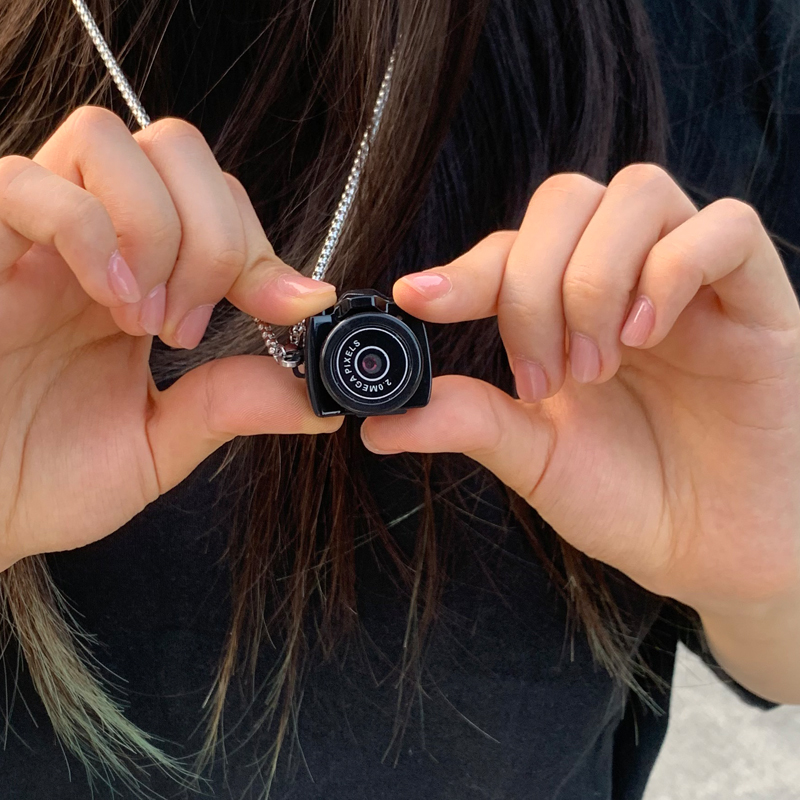 可以拍摄的相机项链生日礼物