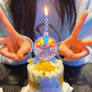 生日蜡烛会唱歌的电子音乐派对气氛创意装饰蛋糕插件声音发光