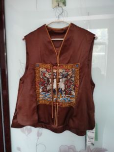 墨家真丝桑蚕丝国风红云纱马甲背心M码建议85-105斤左右穿着