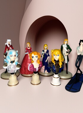 Furuta凡尔赛玫瑰盲盒手办奥斯卡公主人物摆件女生礼物日本正版