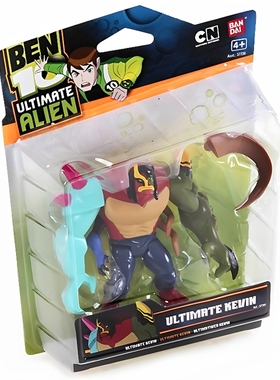 BEN10少年骇客十不像凯文外星英雄万代可动人偶超能怪兽摆件玩具