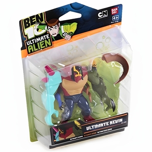 BEN10少年骇客十不像凯文外星英雄万代可动人偶超能怪兽摆件玩具