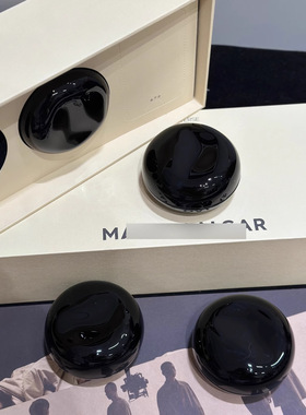 黑色圆形BB霜盒便携小巧收纳盒化妆品伴侣盒