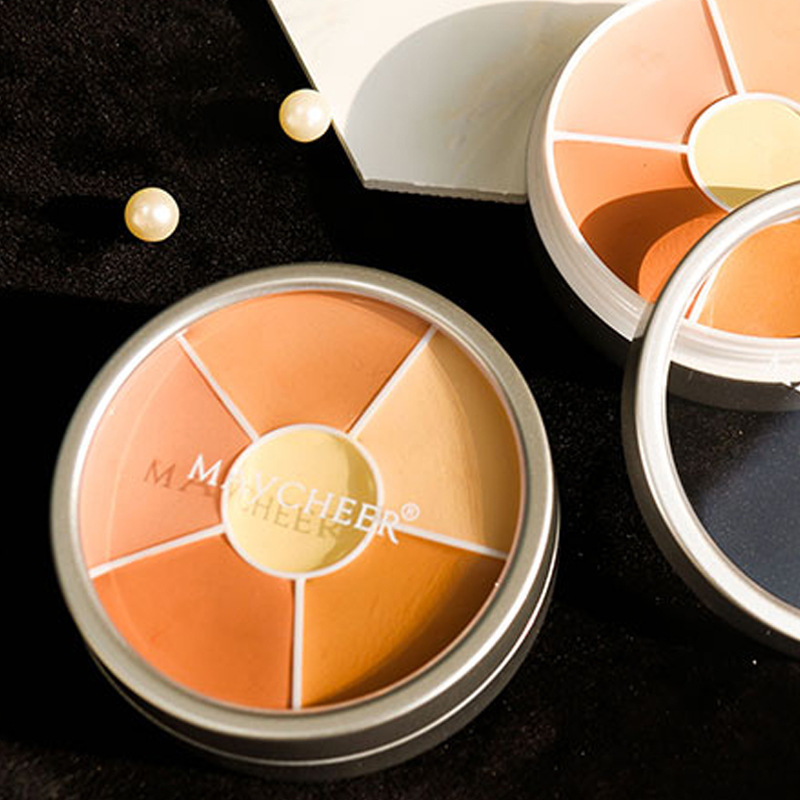 美茜儿遮瑕膏6色遮盖斑点痘印