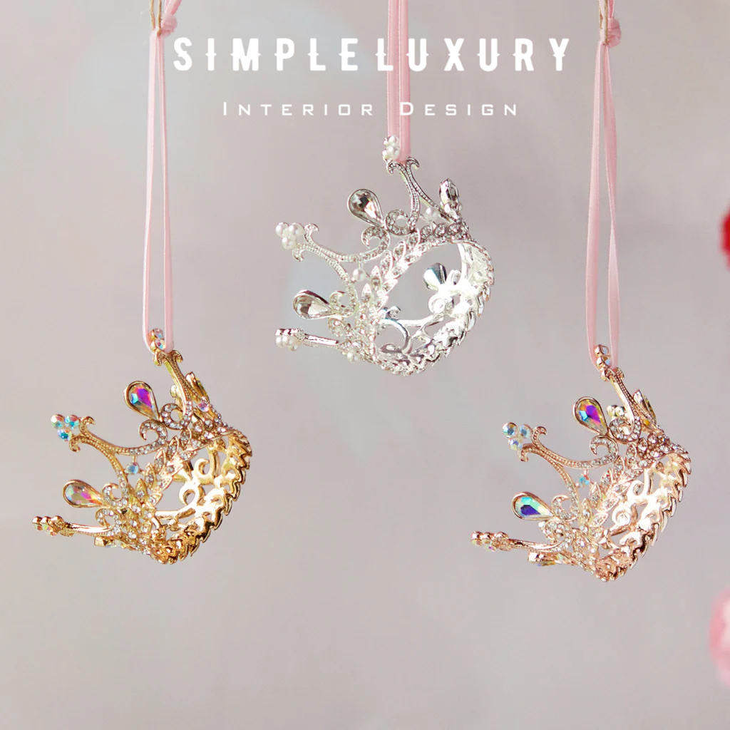 特价 美国正品 童话公主皇冠 手工 女孩生日送礼儿童书包挂件吊饰