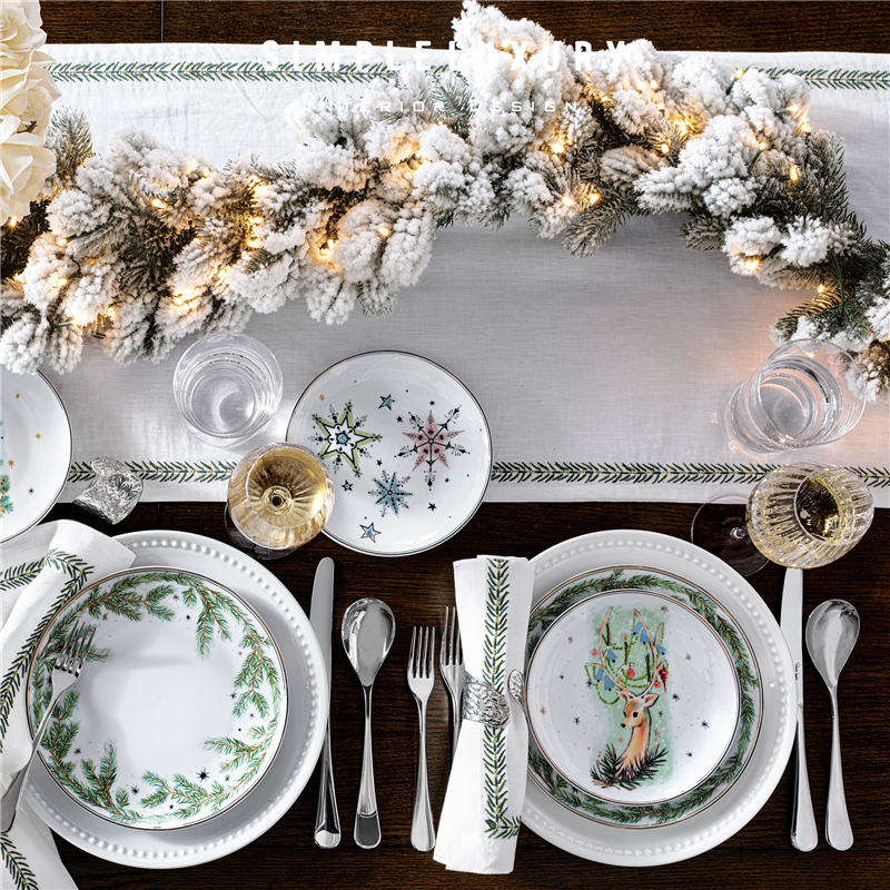 JeffLeatham设计师圣诞甜品盘