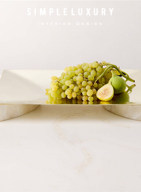 印度制浮光流转玛瑙托盘摆件