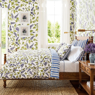 Mark D. Sikes Lilac 设计师合作限定 紫丁香 纯棉 被套枕套抱枕