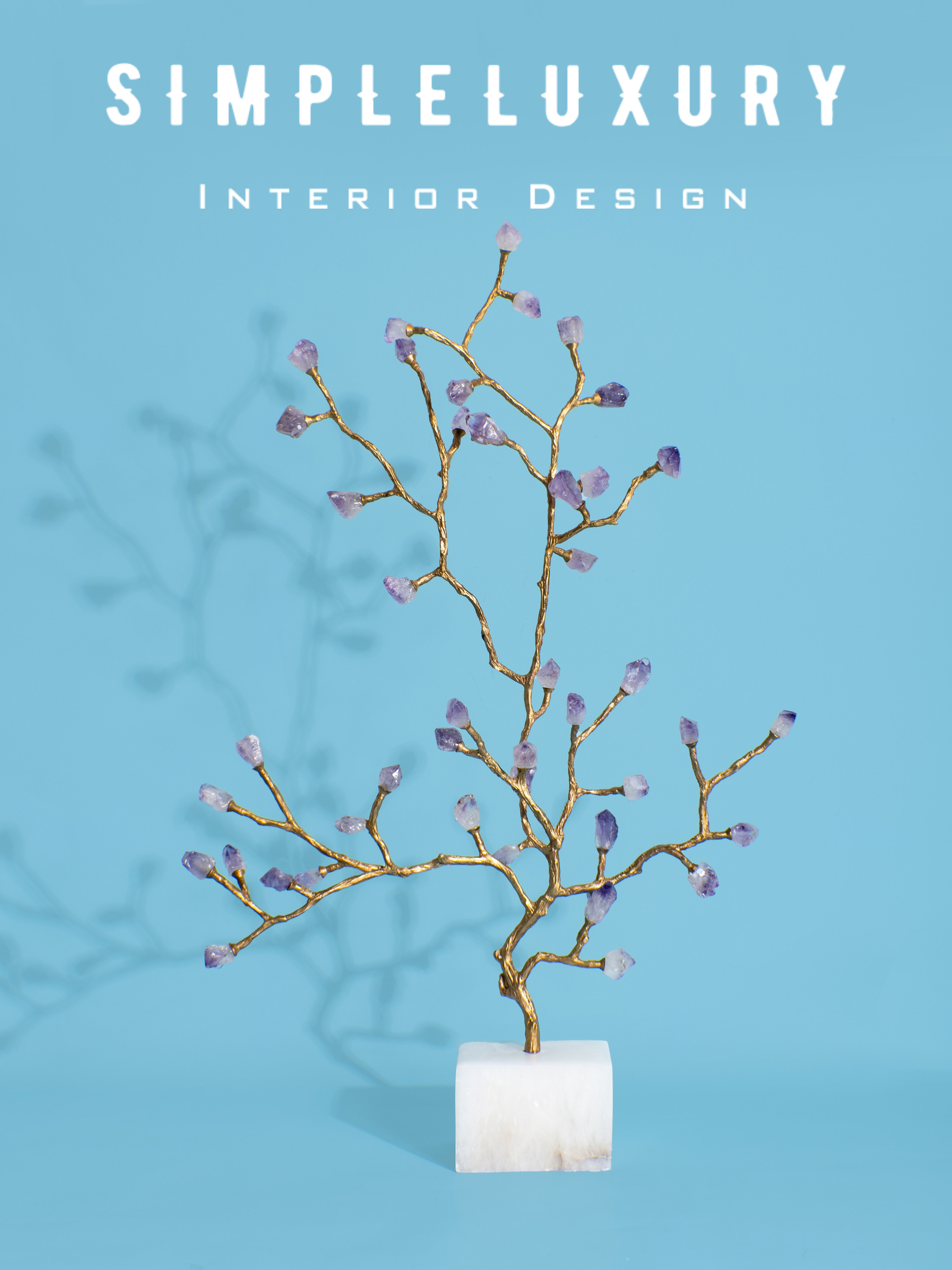 美国 John Richard 天然紫水晶 雪花石 客厅玄关风水能量大气摆件