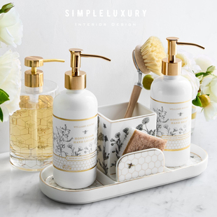 【简单的奢华】美国进口 Honeycomb 蜂巢 浴室台面洗漱用品置物架