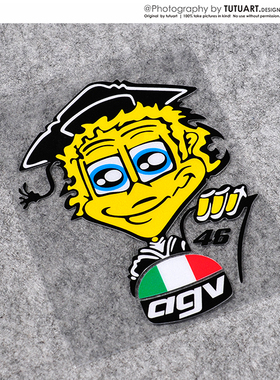 TUTU圖圖車貼 46罗西博士DOCTOR B款个性装饰反光贴 贴花 贴纸