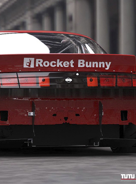 TUTU圖圖車貼 86BRZ火箭兔ROCKETBUNNY尾翼改装贴纸汽车反光贴花