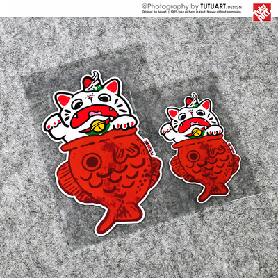 jdm卡通日式车尾侧窗反光贴