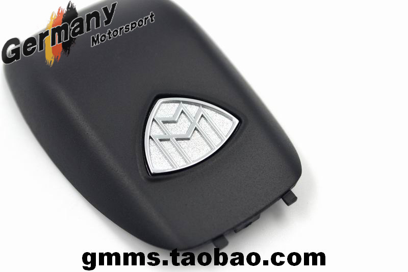 台湾产奔驰改装迈巴赫车标钥匙壳 替换原钥匙后盖壳 磨砂亚光黑色