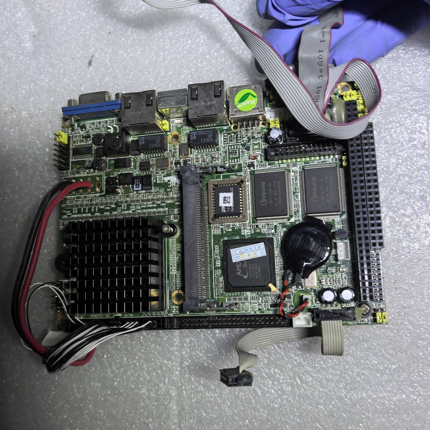 议价艾讯镶嵌式工控机主板，拆机的，REV-A7-RC