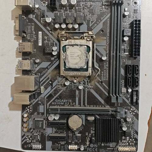 议价技嘉H310M S2 2.0主板，G5420U套板。图片实物