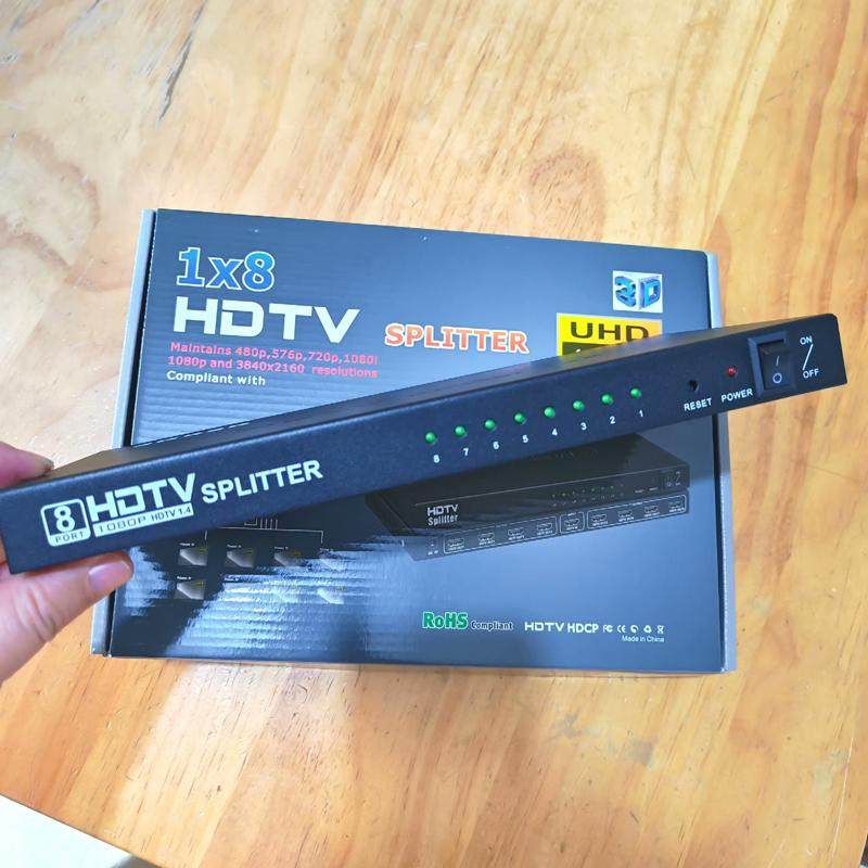 议价全新高清HDMI一分八分配器一进八出分配器，带电源全新没