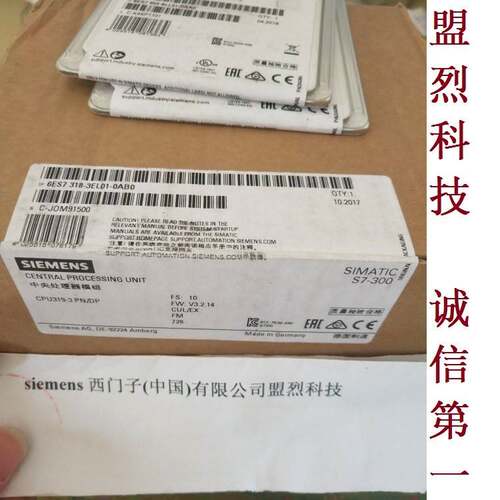 【议价】6ES7318-3EL00-0AB0 318-3EL01-OABO 原装西门子 CPU319-