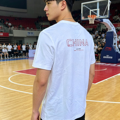 安踏夏季休闲冰丝训练吸湿短袖男运动针织跑步t恤152427160-1