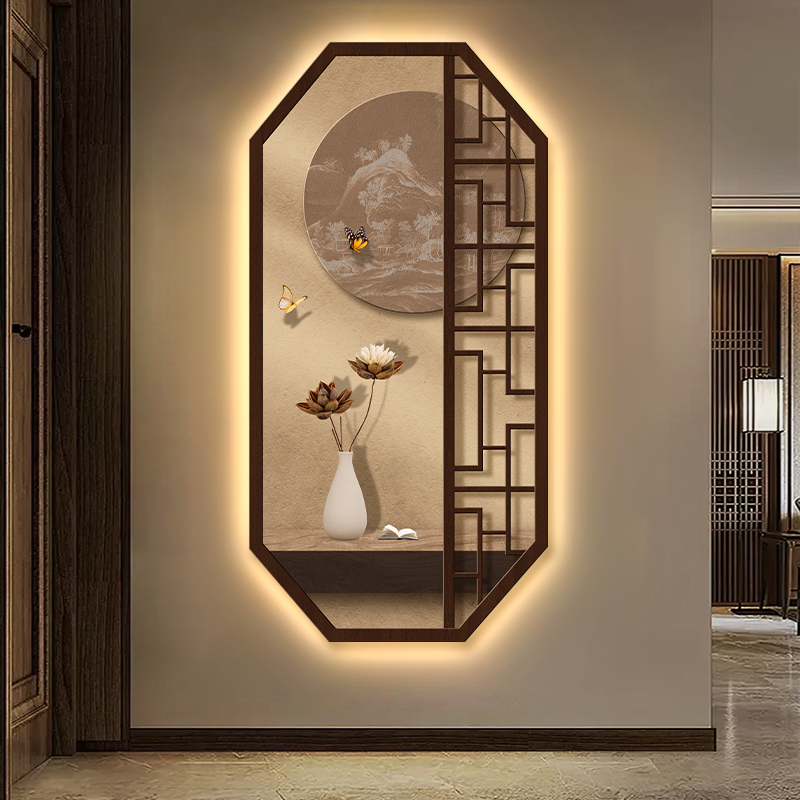 联柿柿如意客厅背景墙装饰画