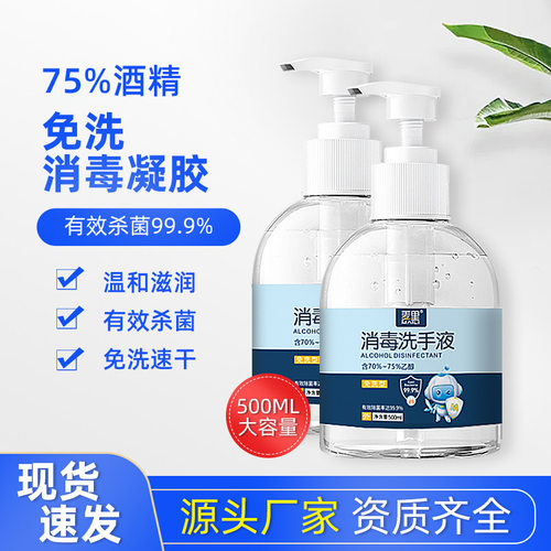 凝胶免洗洗手液杀菌家用500ml