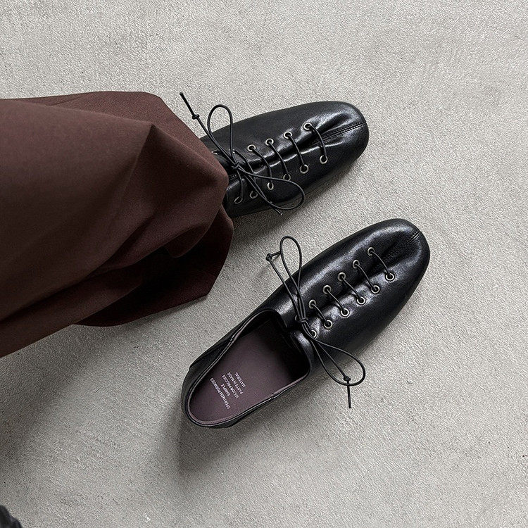 真皮复古时尚系带内增高鞋子女外穿时髦通勤工作鞋百搭深口单鞋女,女鞋,深口单鞋,淘宝优惠券,粉丝福利购,淘宝优惠卷