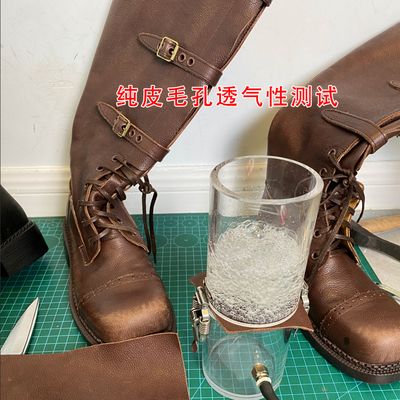 肖二哥复古战损高筒西部牛仔靴