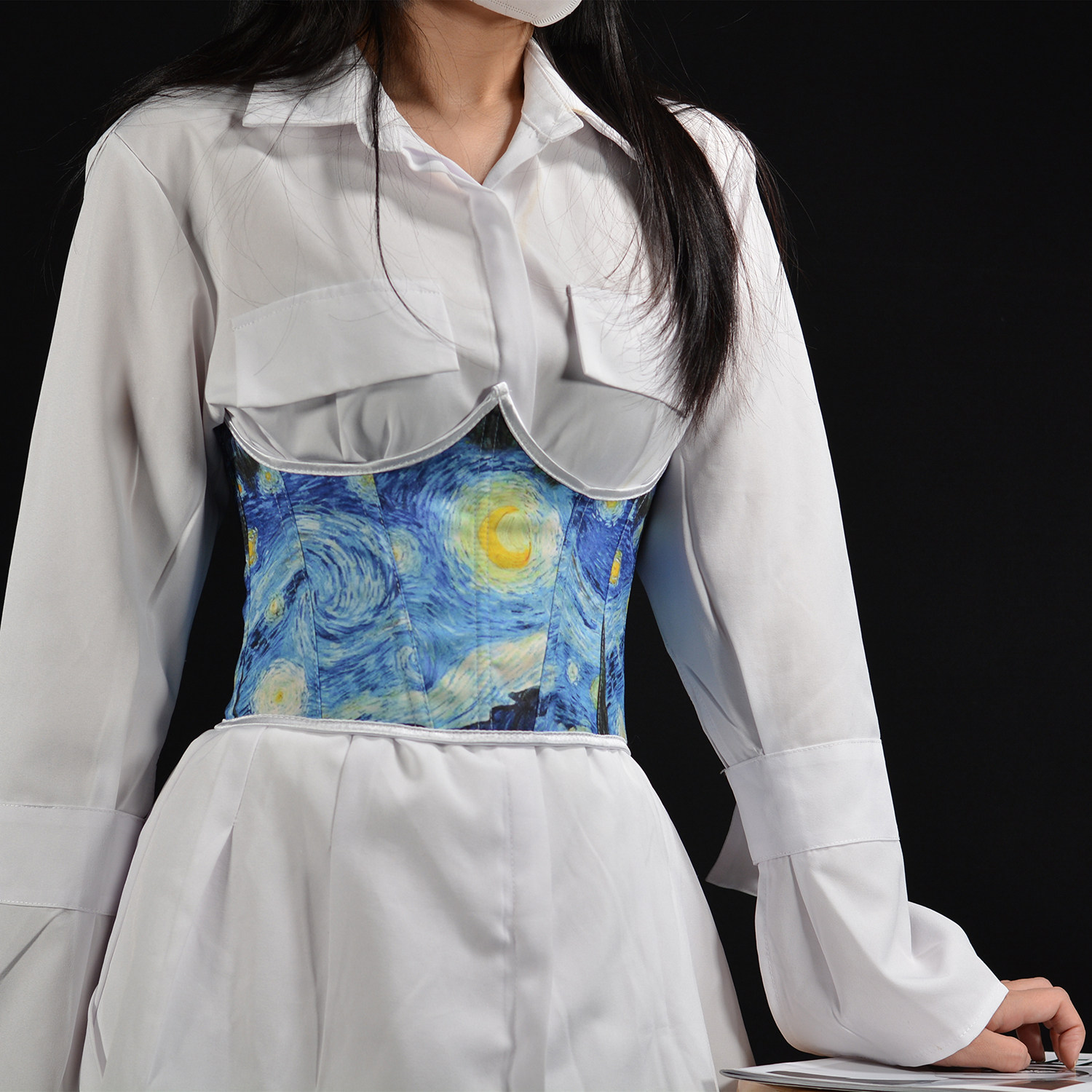 Beaushare新款梵高复古风系带印花吊带塑身鱼骨束身上衣腰封,女士内衣/男士内衣/家居服,塑身腰封/腰夹,淘宝优惠券,粉丝福利购,淘宝优惠卷