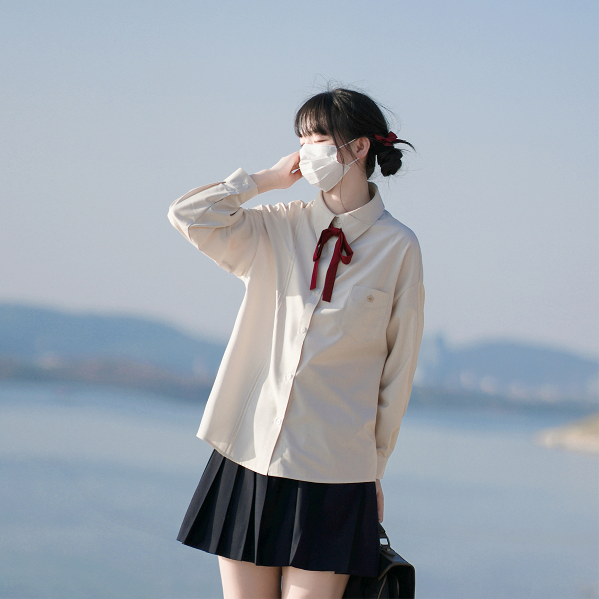 立泉夏彩色版jk制服衬衫长袖