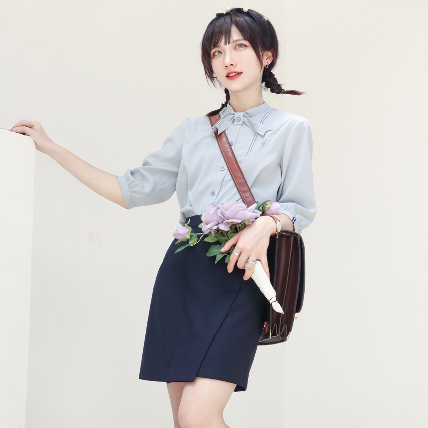 【雅泉女子】优雅学院风套装图片