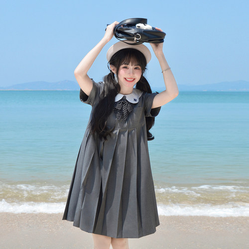 减龄甜美jk制服连衣裙