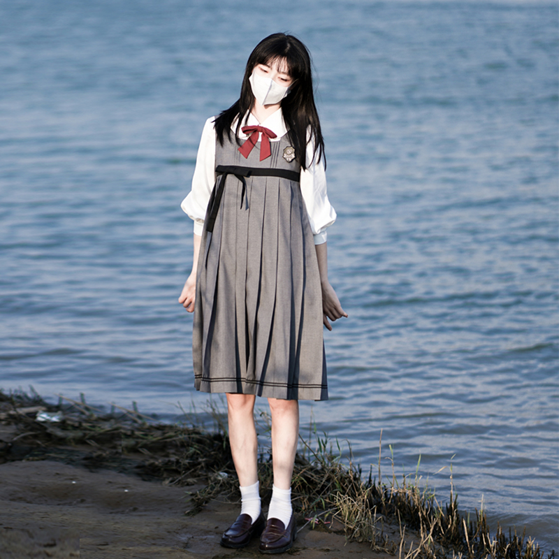 原创jk制服套装牧羊女卡奶裙