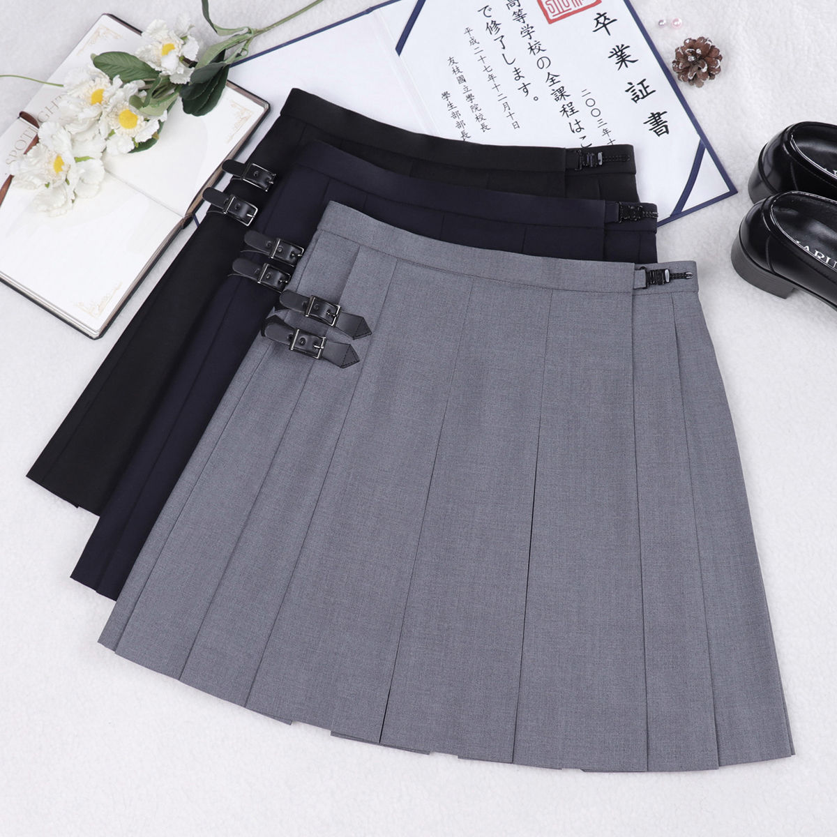 jk制服半箱褶半百褶长裙短裙