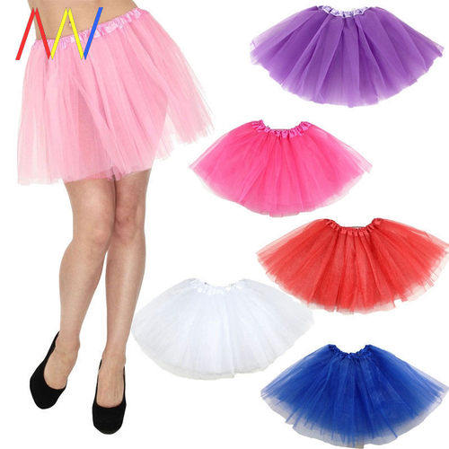 Skirt Women Tutu red blue pink Skirts for Ladies mini Summer