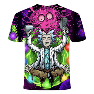 Rick and Morty 3D Print Cartoon Unisex Tshirt Men women tops