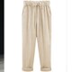 ladies size Plus trousers fat female pants flax women