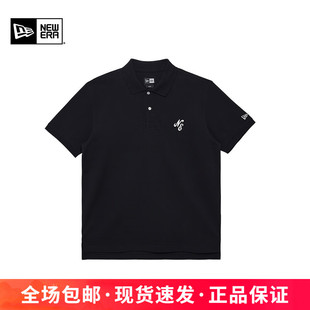 NewEra纽亦华春夏男女同款 T恤14341337 花体刺绣透气潮短袖 POLO衫