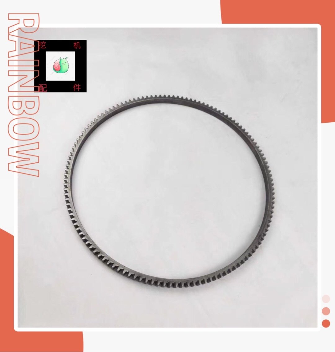 挖掘机日立60/70三一55/60/75五十铃4JG1发动机飞轮齿圈启动齿圈 - 实物图