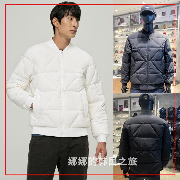 BLACKYAK/布来亚克 韩国代购22冬男士棒球领鹅绒羽绒服1BYPAW2008