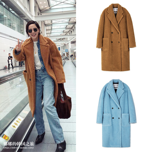 半价金娜英同款andersson bell韩国代购泰迪毛绒羊毛大衣毛呢外套