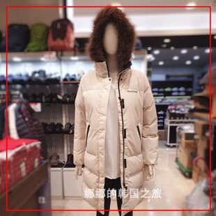 韩国直邮代购Montbell美山羽绒服女冬季保暖鹅绒休闲修身长款外套