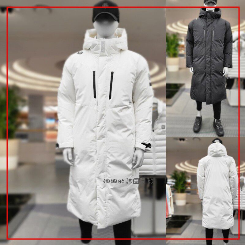 韩国代购冬鹅绒保暖加厚羽绒服防风连帽外套男奥迪联名SO421SDJN2