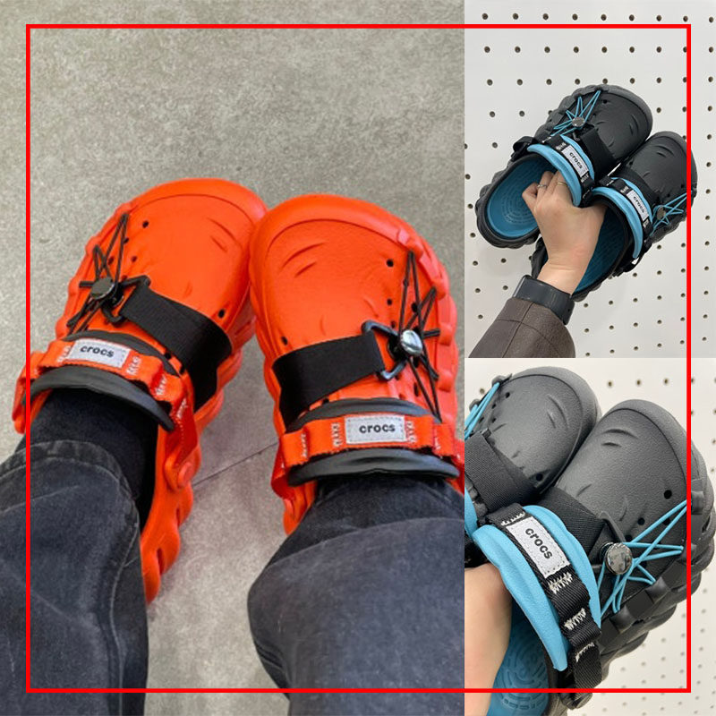 韩国代购Crocs卡骆驰轻便洞洞鞋男女夏季户外休闲包头凉鞋210004