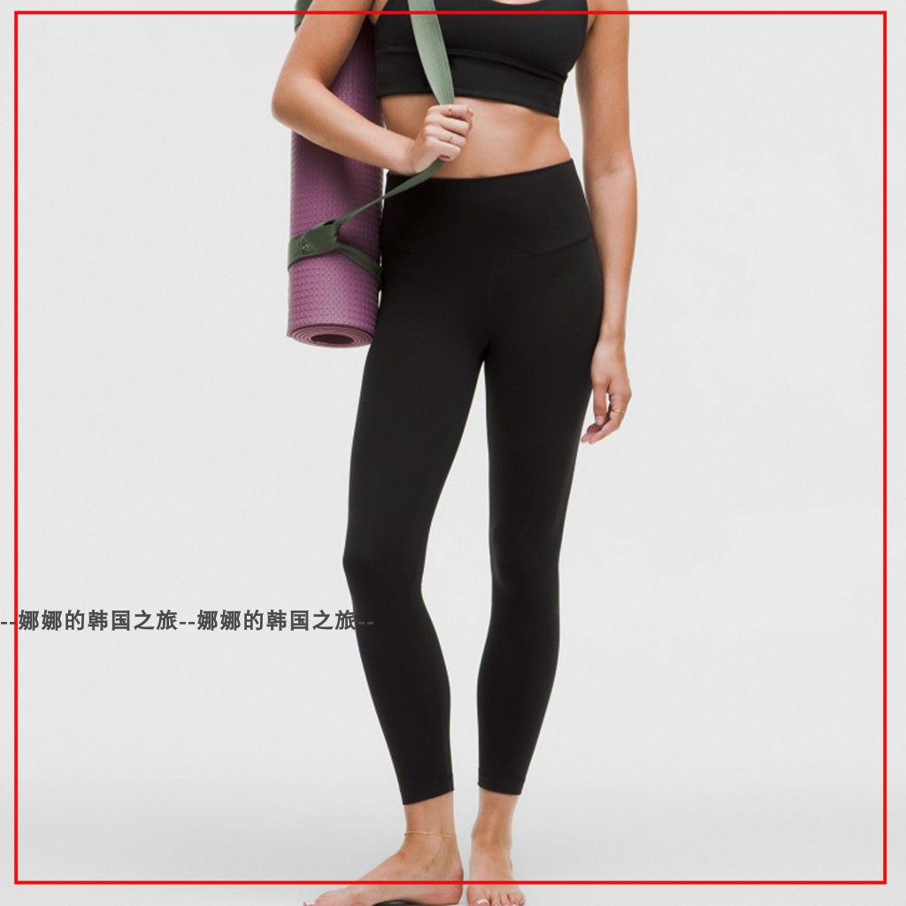 韩国代购lululemon Alig 女士运动瑜珈紧身裤 25"轻盈长裤LW5CTAS