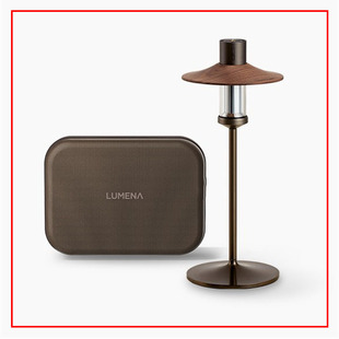 韩国代购直邮 LUMENA M3 TABLE LAMP PACKAGE 棕色木头灯罩套装