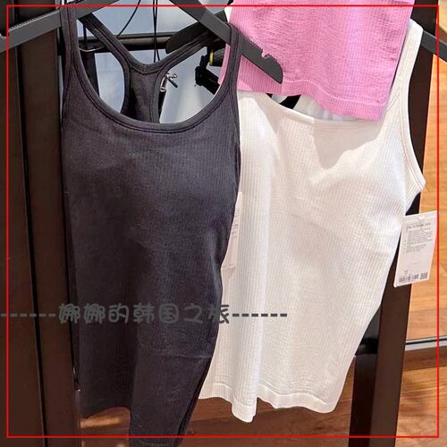 韩国代购lululemon露露乐蒙Ebb to Street 女士运动背心螺纹上衣
